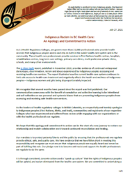 A screenshot of the Joint Statement of Apology document